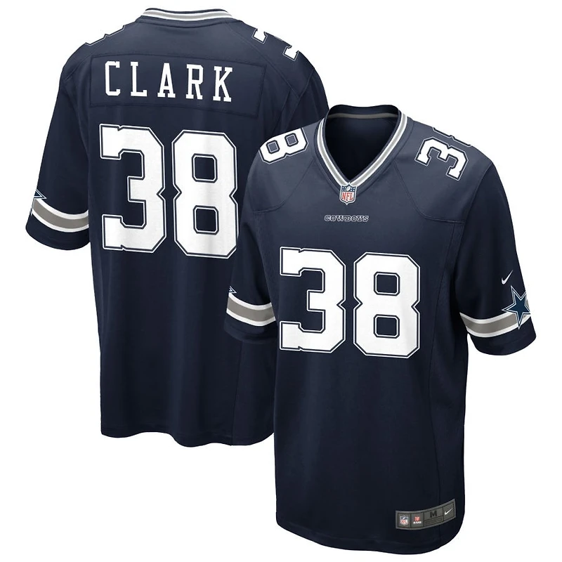 Alijah Clark Men's Nike Navy Dallas Cowboys Custom Game Jersey