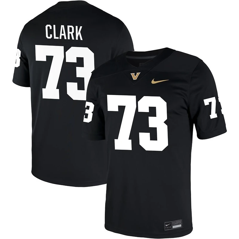 Charlie Clark Men's Nike Black Vanderbilt Commodores NIL Pick-A-Player Game Jersey