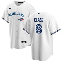 Jonatan Clase Men's Nike White Toronto Blue Jays Home Replica Custom Jersey