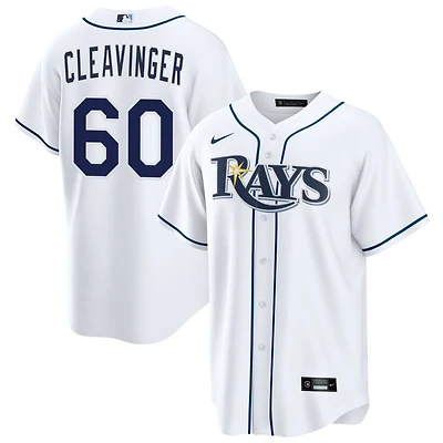 Garrett Cleavinger Men's Nike  White Tampa Bay Rays Home Custom Replica Jersey