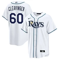Garrett Cleavinger Men's Nike  White Tampa Bay Rays Home Custom Replica Jersey