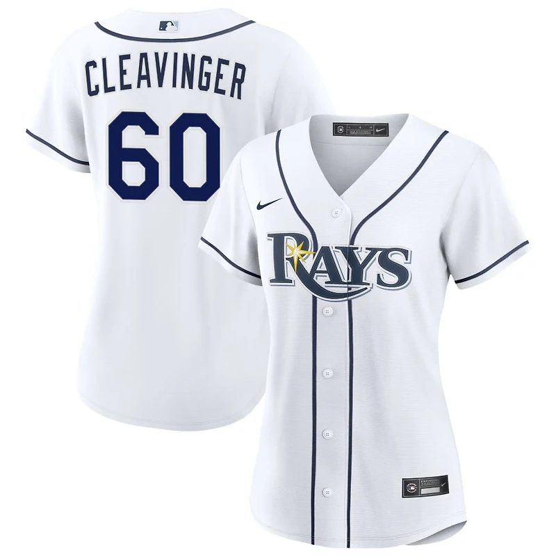 Garrett Cleavinger Women's Nike White Tampa Bay Rays Home Custom Replica 2.0 Jersey