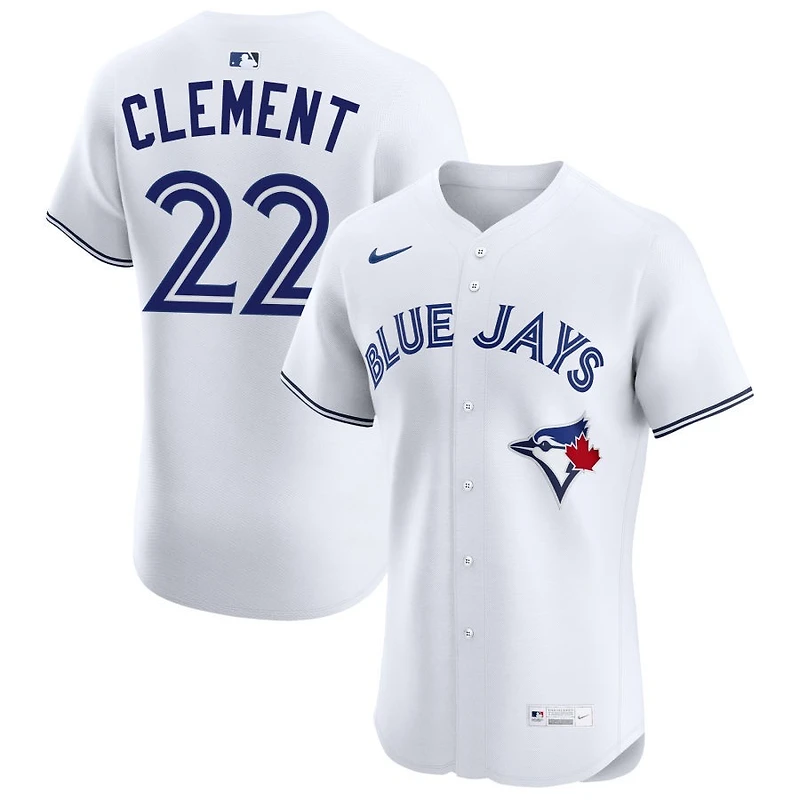 Ernie Clement Men's Nike White Toronto Blue Jays Home Elite Custom Jersey