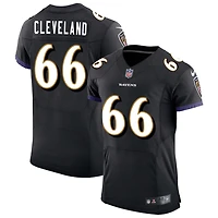 Ben Cleveland Men's Nike Black Baltimore Ravens Speed Machine Elite Custom Jersey