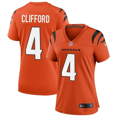 Sean Clifford Women's Nike Orange Cincinnati Bengals Alternate Game Custom Jersey