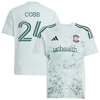 Noah Cobb Youth adidas  Green Colorado Rapids 2025 Headwaters Replica Custom Jersey