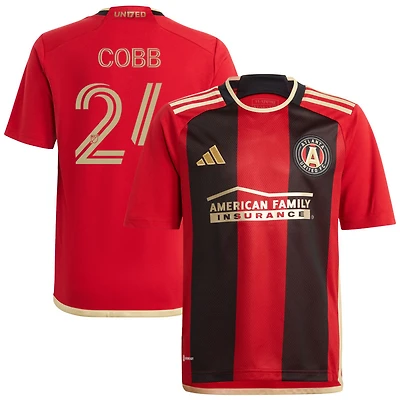 Noah Cobb Youth adidas Black Atlanta United FC 2023 The 17s' Kit Replica Custom Jersey