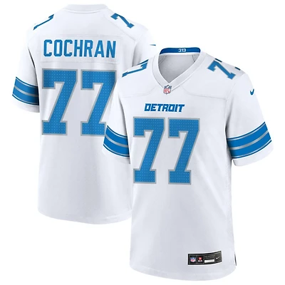 Devin Cochran Men's Nike  White Detroit Lions Custom Game Jersey