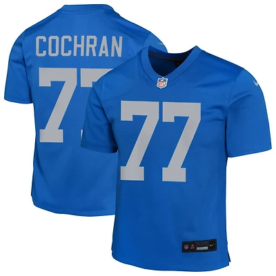 Devin Cochran Youth Nike Blue Detroit Lions Alternate Custom Game Jersey