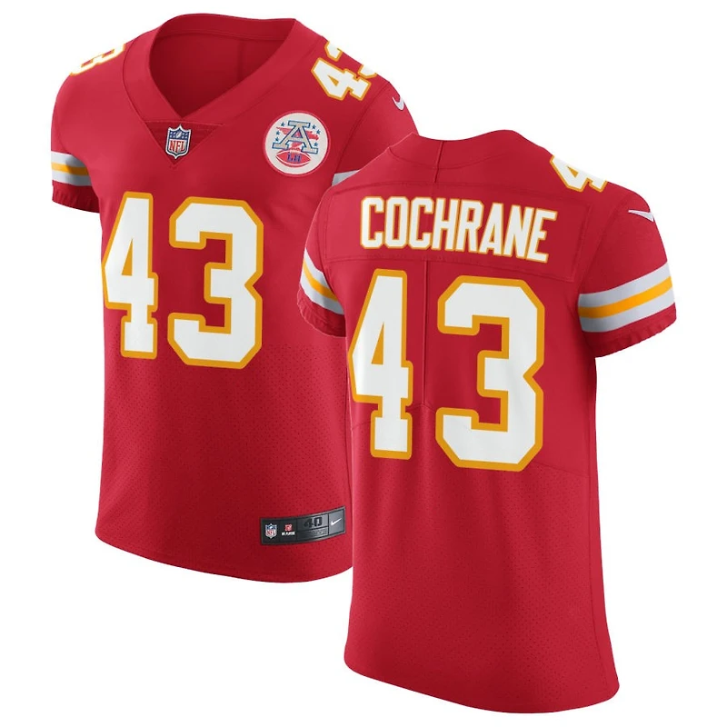 Jack Cochrane Men's Nike Red Kansas City Chiefs Vapor Untouchable Custom Elite Jersey