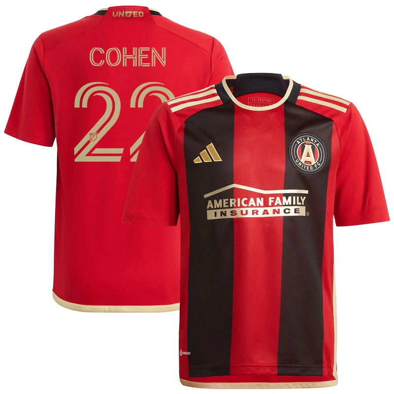 Josh Cohen Youth adidas Black Atlanta United FC 2023 The 17s' Kit Replica Custom Jersey