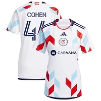 Josh Cohen Women's adidas  White Chicago Fire 2024 A Kit For All Replica Custom Jersey