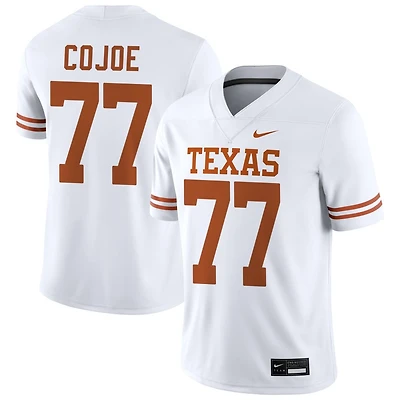Andre Cojoe Men's Nike White Texas Longhorns NIL Pick-A-Player Game Jersey