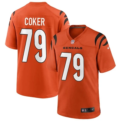 Andrew Coker Youth Nike Orange Cincinnati Bengals Alternate Game Custom Jersey