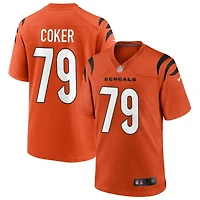 Andrew Coker Youth Nike Orange Cincinnati Bengals Alternate Game Custom Jersey
