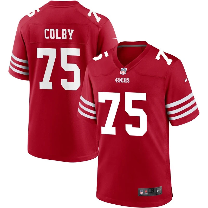 Connor Colby Men's Nike Scarlet San Francisco 49ers Custom Jersey