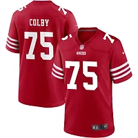 Connor Colby Men's Nike Scarlet San Francisco 49ers Custom Jersey