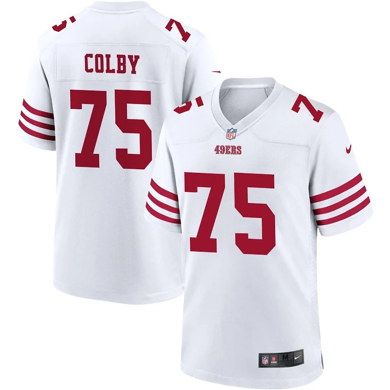 Connor Colby Men's Nike White San Francisco 49ers Game Custom Player Jersey