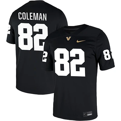 Brycen Coleman Men's Nike Black Vanderbilt Commodores NIL Pick-A-Player Game Jersey