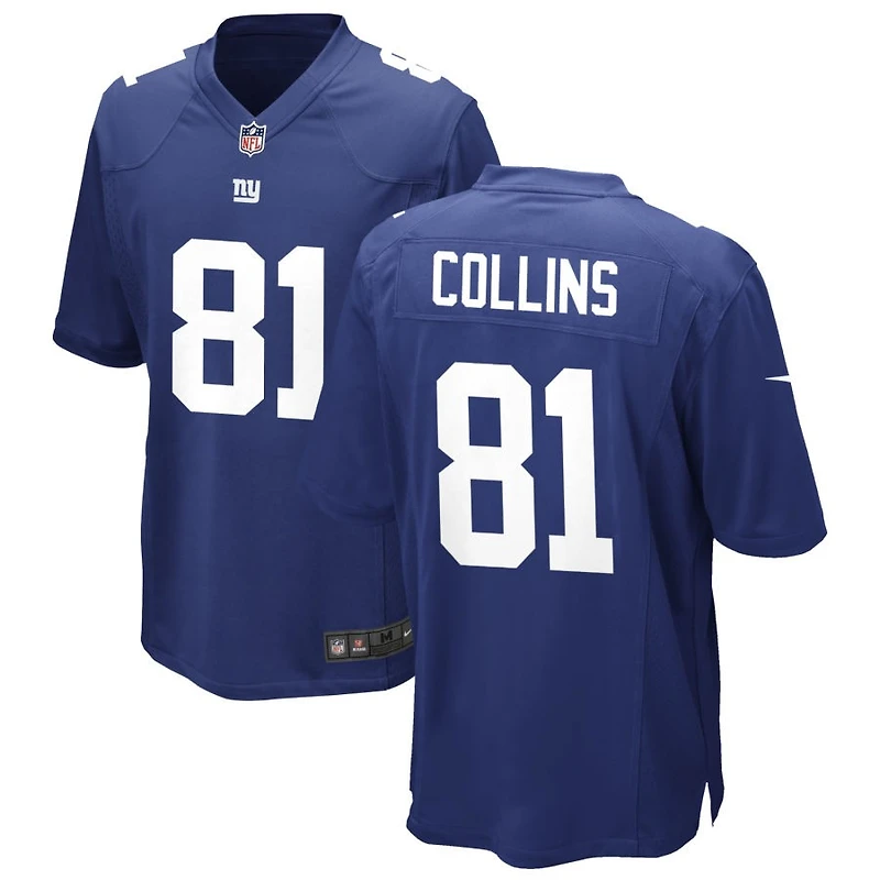 Beaux Collins Men's Nike Royal New York Giants Custom Game Jersey