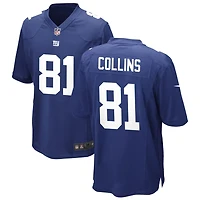 Beaux Collins Men's Nike Royal New York Giants Custom Game Jersey