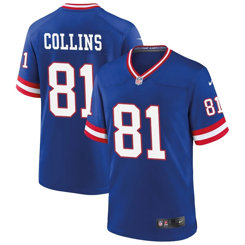 Beaux Collins Men's Nike Royal New York Giants Classic Custom Game Jersey