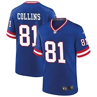 Beaux Collins Men's Nike Royal New York Giants Classic Custom Game Jersey