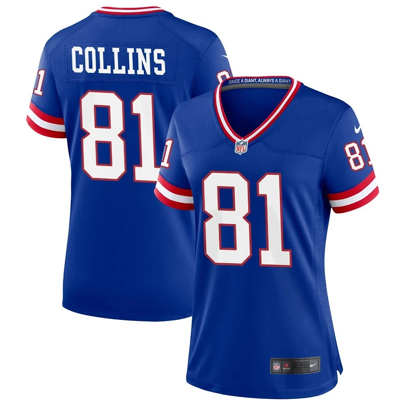 Beaux Collins Women's Nike Royal New York Giants Classic Custom Game Jersey