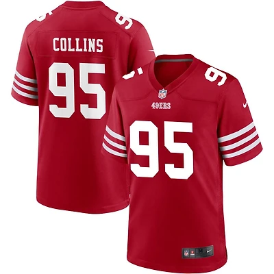 Alfred Collins Men's Nike Scarlet San Francisco 49ers Custom Jersey