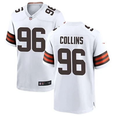 Maliek Collins Men's Nike White Cleveland Browns Custom Game Jersey