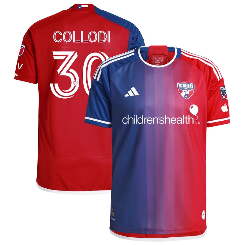Michael Collodi Men's adidas  Navy FC Dallas 2024 After Burner Authentic Custom Jersey