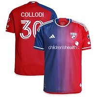 Michael Collodi Men's adidas  Navy FC Dallas 2024 After Burner Authentic Custom Jersey