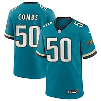 Branson Combs Men's Nike Teal Jacksonville Jaguars Prowler Throwback Custom Game Jersey