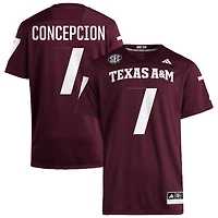 Kevin Concepcion Men's adidas  Maroon Texas A&M Aggies NIL Pick-A-Player Home Premier Football Jersey