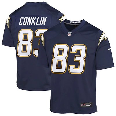 Tyler Conklin Youth Nike Navy Los Angeles Chargers Alternate Super Chargers Game Custom Jersey