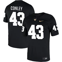 Will Conley Men's Nike Black Vanderbilt Commodores NIL Pick-A-Player Game Jersey