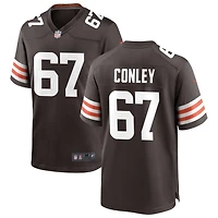 Jack Conley Men's Nike Cleveland Browns Brown Custom Game Jersey