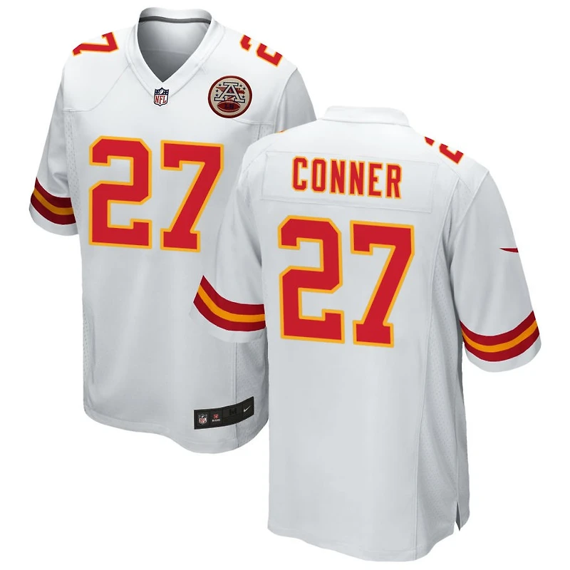 Chamarri Conner Men's Nike White Kansas City Chiefs Custom Game Jersey