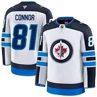 Kyle Connor Men's Fanatics White Winnipeg Jets Away Premium Custom Jersey