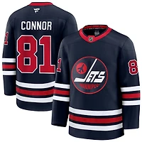 Kyle Connor Men's Fanatics Navy Winnipeg Jets Alternate Premium Custom Jersey