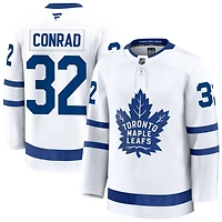 Owen Conrad Men's Fanatics White Toronto Maple Leafs Away Premium Custom Jersey