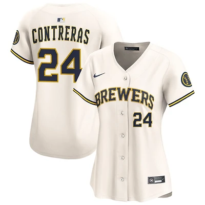 William Contreras Women's Nike Cream Milwaukee Brewers Home Limited Custom Jersey