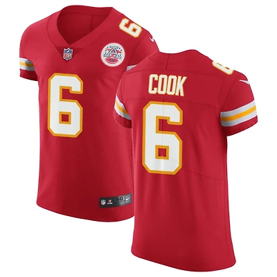 Bryan Cook Men's Nike Red Kansas City Chiefs Vapor Untouchable Custom Elite Jersey