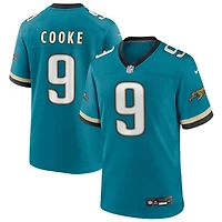 Logan Cooke Men's Nike Teal Jacksonville Jaguars Prowler Throwback Custom Game Jersey