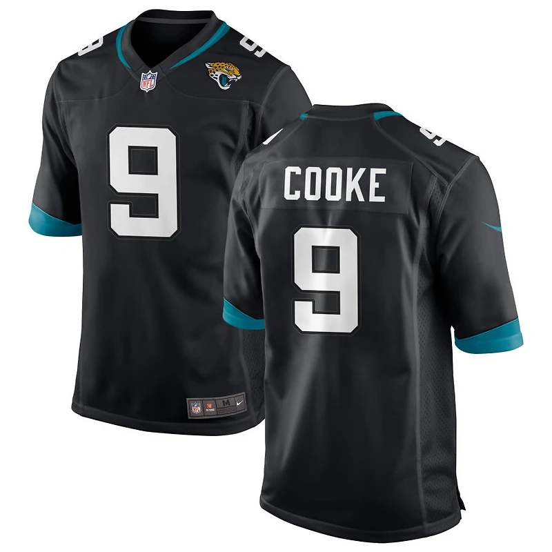 Logan Cooke Men's Nike Black Jacksonville Jaguars Custom Game Jersey