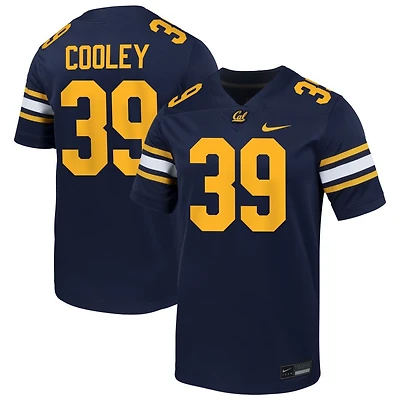 Michael Cooley Men's Nike Navy Cal Bears NIL Pick-A-Player Football Game Jersey