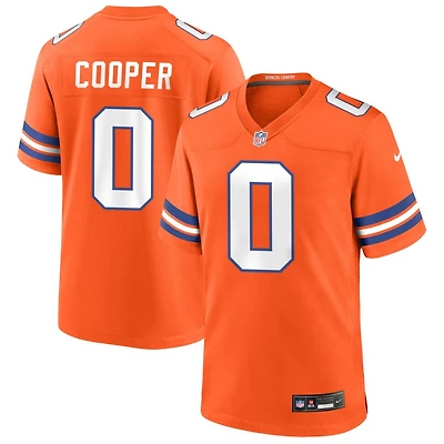 Jonathon Cooper Men's Nike Orange Denver Broncos Mile High Collection 1977 Throwback Custom Game Jersey