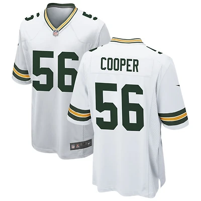 Edgerrin Cooper Men's Nike White Green Bay Packers Custom Game Jersey