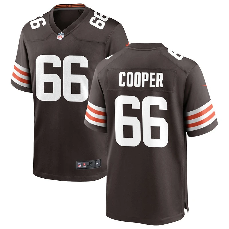 Keith Cooper Men's Nike Cleveland Browns Brown Custom Game Jersey