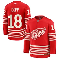 Andrew Copp Men's Fanatics  Red Detroit Red Wings Centennial Premium Custom Jersey